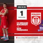 LNBM LIVE: Dinamo București – SCM winsed.swiss Timișoara