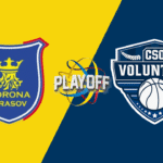 PLAY-OFF: Avancronica singurului sfert de finală încă indecis, Corona Brașov – CSO Voluntari