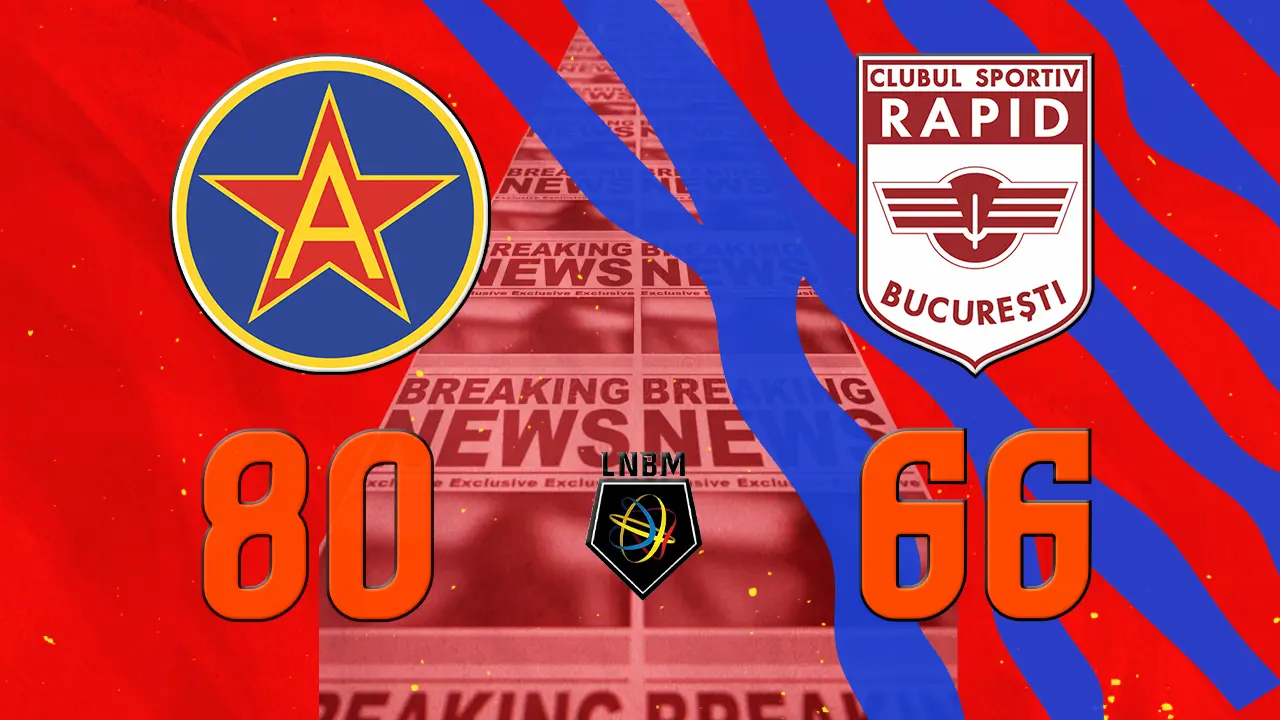 LNBM: Steaua învinge Rapidul în derby-ul Capitalei