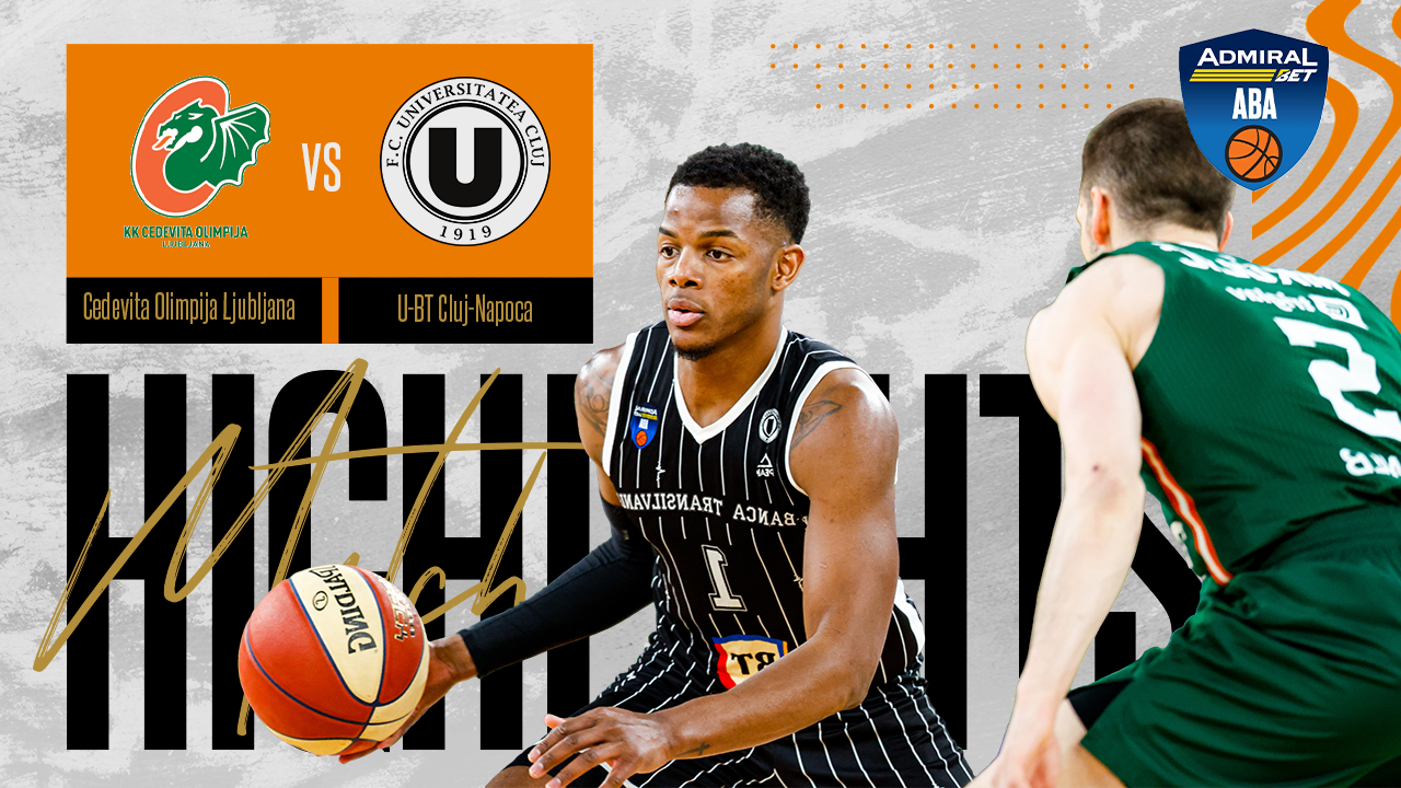 VIDEO HIGHLIGHTS: Cedevita Olimpija – U-BT Cluj-Napoca