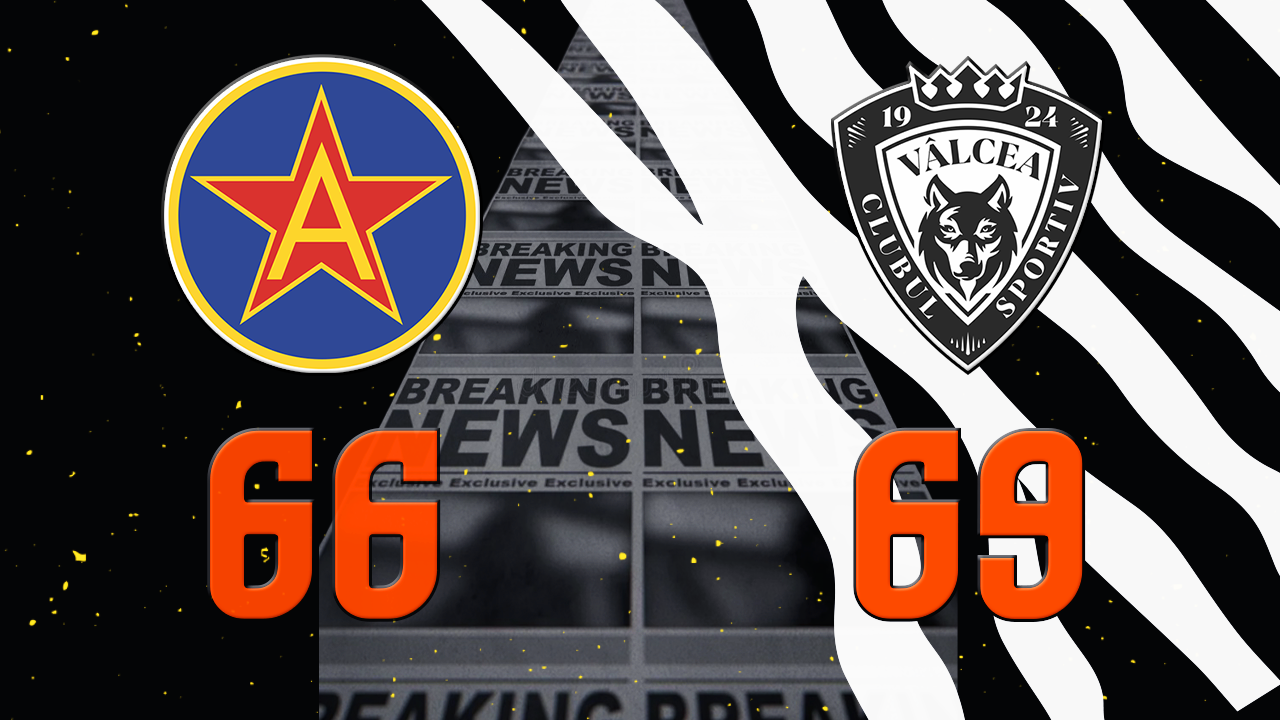 Vâlcea a strâns meciul în pumn și a plecat cu 69-66 de pe terenul Stelei