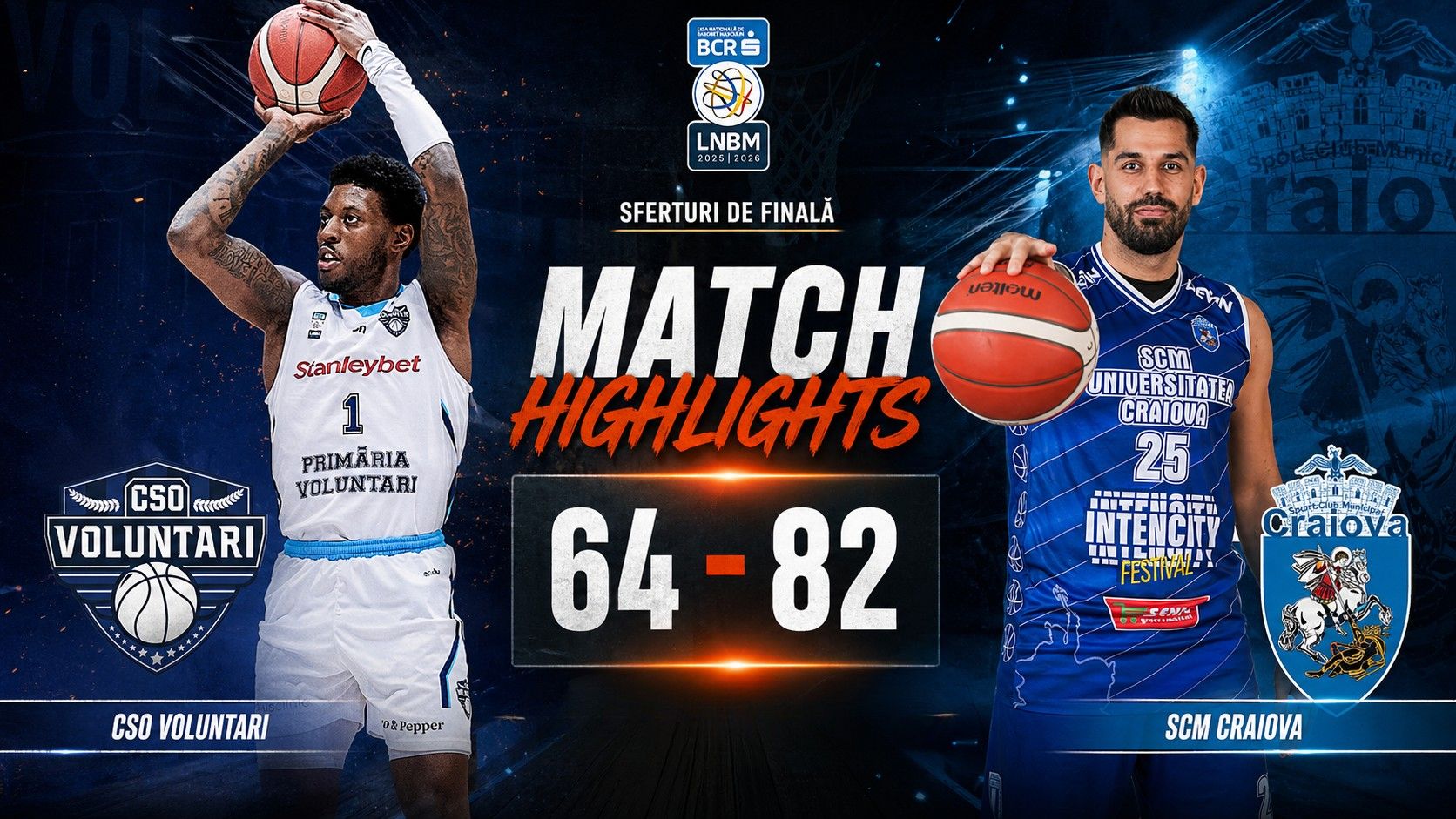 PLAYOFF HIGHLIGHTS: CSO Voluntari – SCMU Craiova