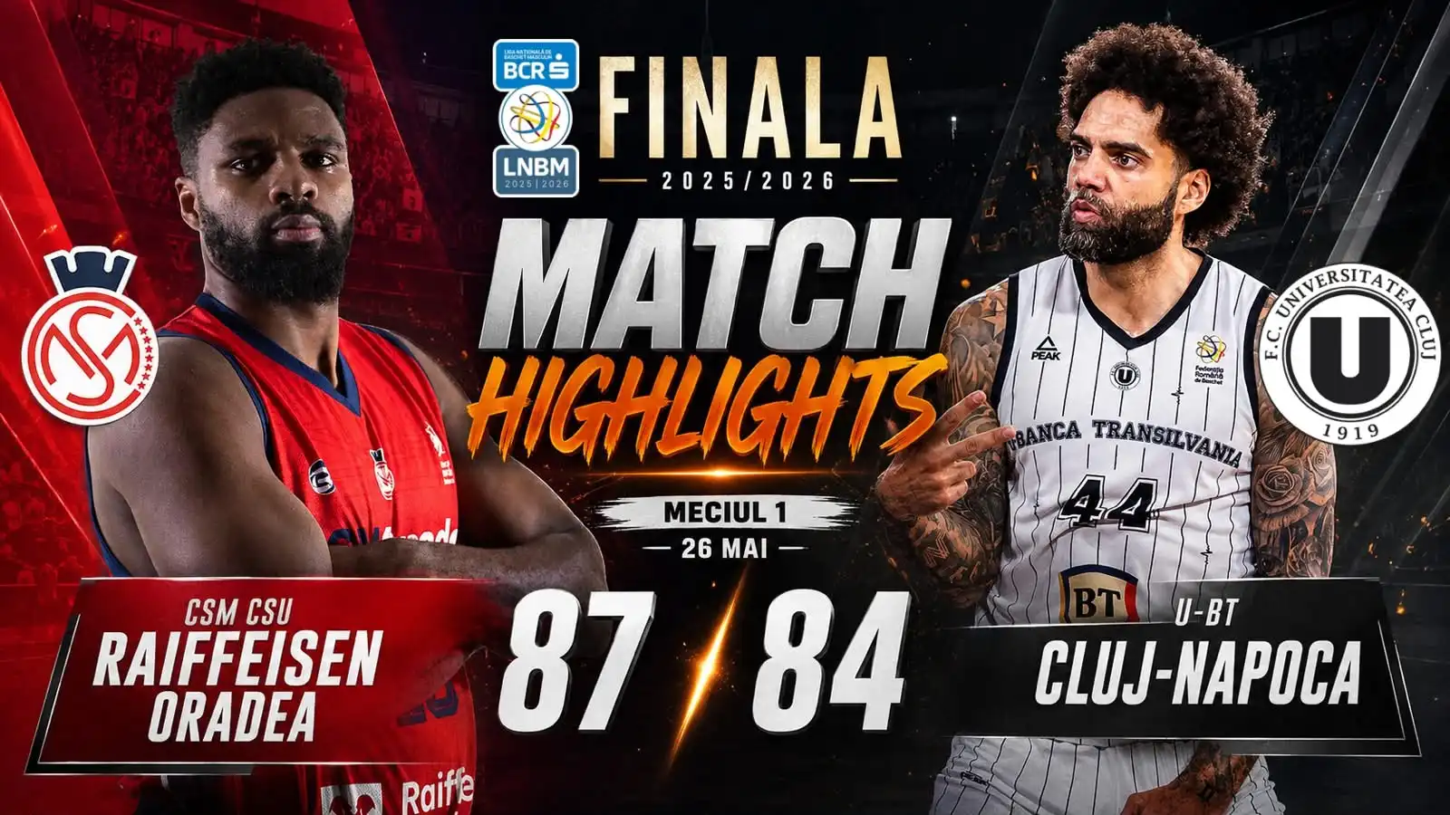 PLAYOFF HIGHLIGHTS: CSM CSU Raiffeisen Oradea – U-BT Cluj-Napoca